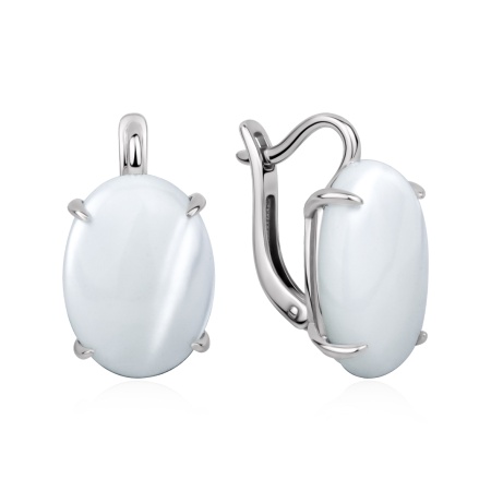 Серьги из серебра с перламутрами