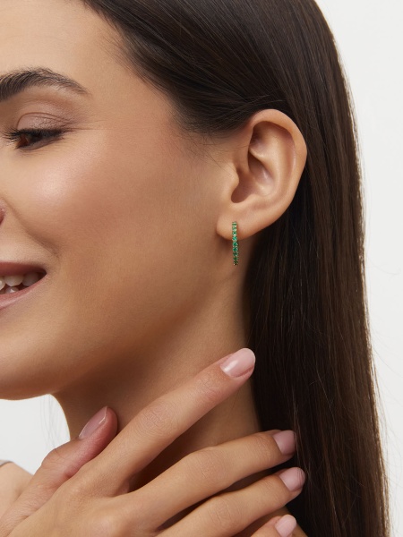 Серьги из серебра с агатами со скидкой