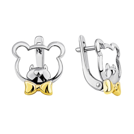 Серьги из серебра без вставок