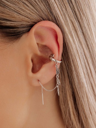 Серьги из серебра без вставок