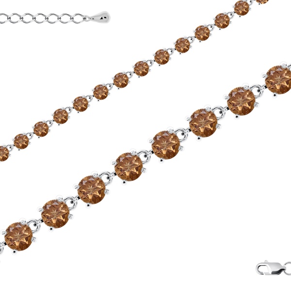 Купить браслет из серебра с топазами