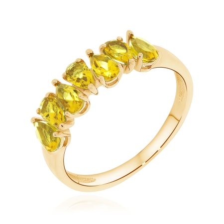 Купить кольцо из серебра с цитринами в интернет-магазине KRASNOE Купить кольцо из серебра с цитринами в интернет-магазине KRASNOE