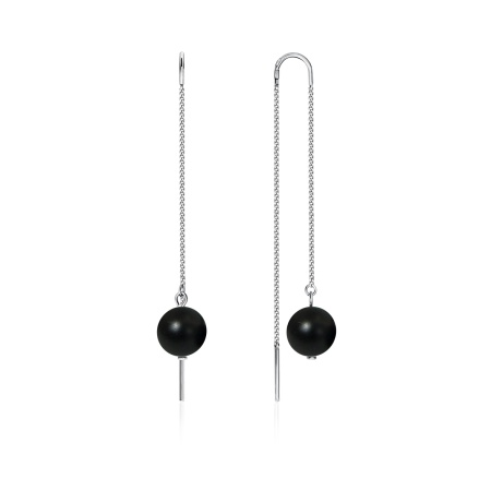 Серьги из серебра с агатом 2340390710-6-23 от KRASNOE, металл Серебро, вставка Агат