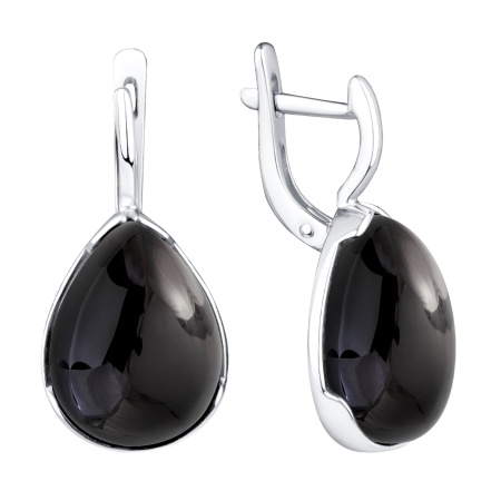 Серьги из серебра с агатами 2340395938-20 от KRASNOE, металл Серебро, вставка Агат