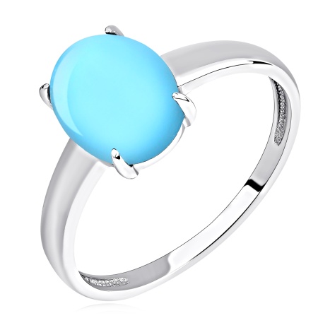 Купить кольцо из серебра с бирюзой в интернет-магазине KRASNOE