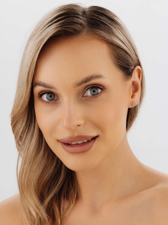 Пусеты из серебра без вставок 2340402139 от KRASNOE, металл Серебро, вставка Без вставок