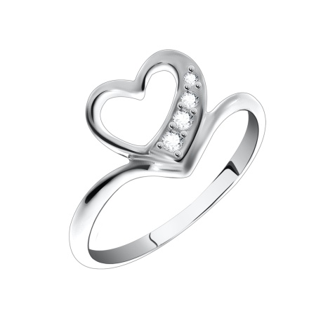 Купить кольцо из серебра с фианитами в интернет-магазине KRASNOE