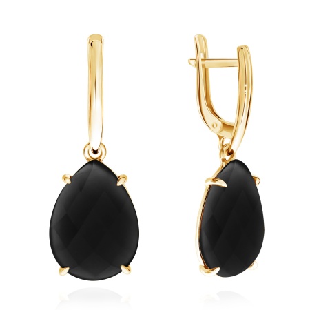 Серьги из серебра с агатом