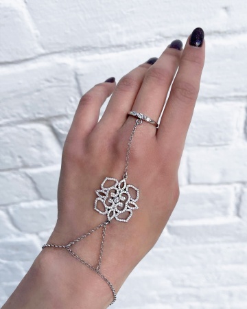 Купить браслет из серебра с фианитами