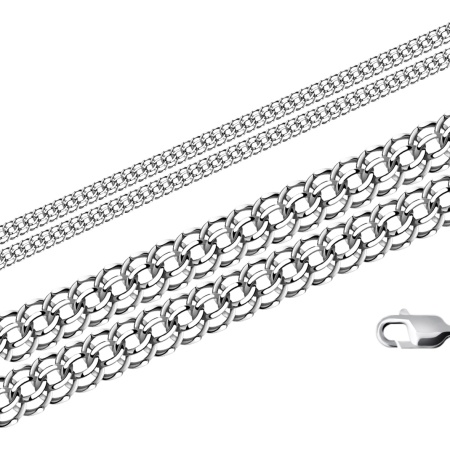 Цепь из серебра без вставок