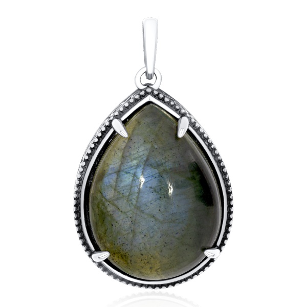 Купить подвеска из серебра с лабрадоритом