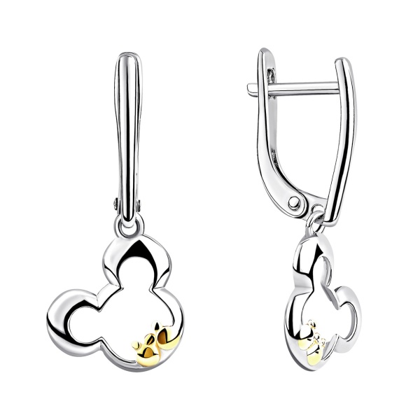 Серьги из серебра без вставок в ювелирном интернет-магазине