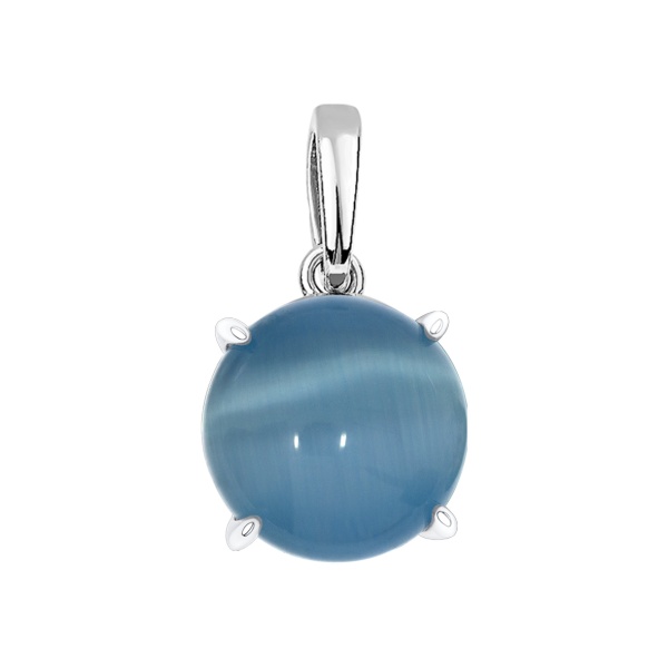 Купить подвески из серебра с кошачим глазом