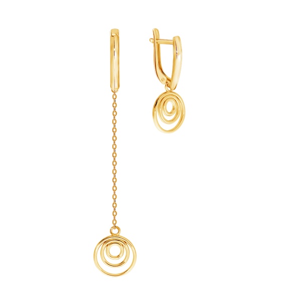 Серьги из серебра без вставок