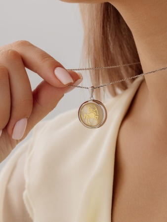 Купить подвеска из серебра с перламутром