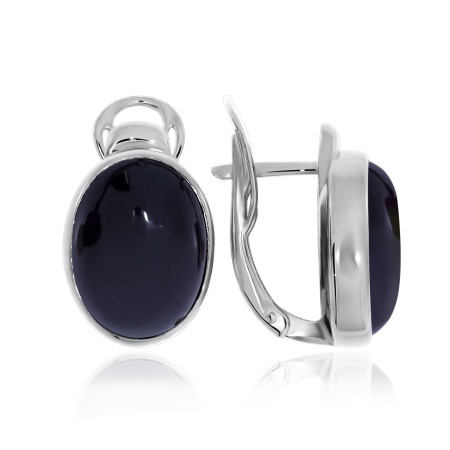 Серьги из серебра с агатами 2340390932-20 от KRASNOE, металл Серебро, вставка Агат