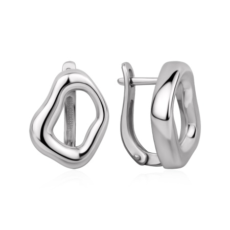 Серьги из серебра без вставок