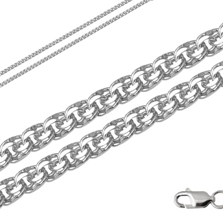 Купить цепь из серебра без вставок Купить цепь из серебра без вставок
