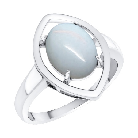 Купить кольцо из серебра с лунным камнем в интернет-магазине KRASNOE