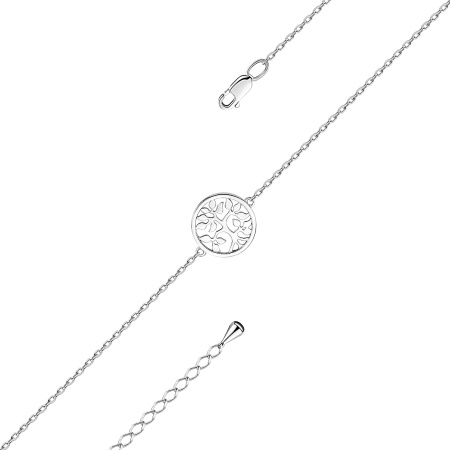 Купить браслет из серебра без вставок