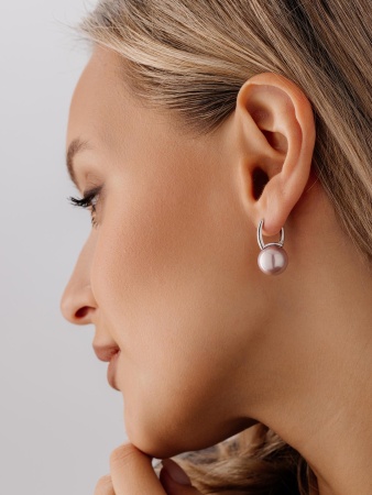 Серьги из серебра с жемчугом