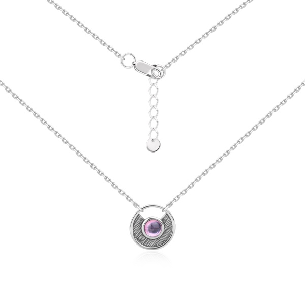 Колье из серебра с фианитом 8340206531-9-45-30