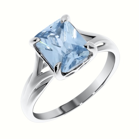 Кольцо из серебра с фианитом со скидкой