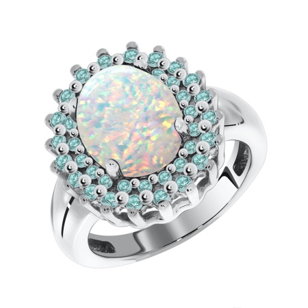 Купить кольцо из серебра с опалом в интернет-магазине KRASNOE