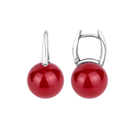 Серьги из серебра с жемчугом