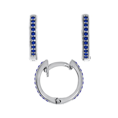 Серьги из серебра с ситаллами