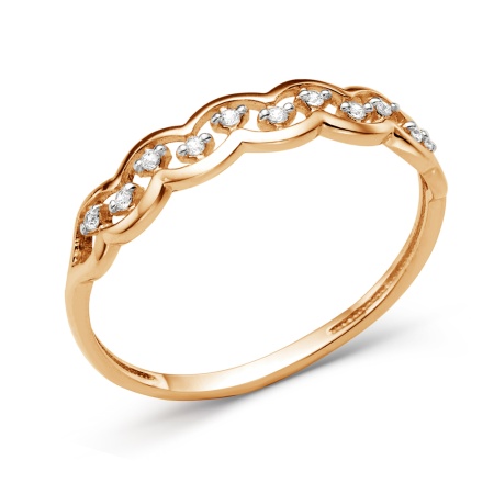 Купить кольцо из золота с фианитом в интернет-магазине KRASNOE