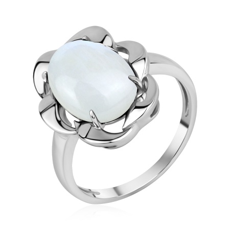 Купить кольцо из серебра с лунным камнем в интернет-магазине KRASNOE