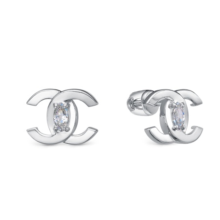 Серьги из серебра с0504707 от KRASNOE, металл Серебро, вставка Фианит