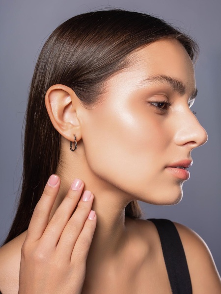 Серьги из серебра без вставок 2340401893 от KRASNOE, металл Серебро, вставка Без вставок Серьги из серебра без вставок 2340401893 от KRASNOE, металл Серебро, вставка Без вставок