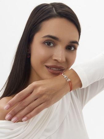 Купить браслет из серебра с фианитом