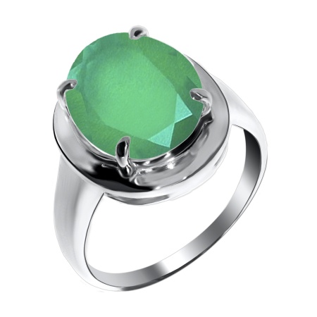 Кольцо из серебра с агатом со скидкой