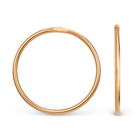 Серьги из золота без вставок 800322-1000 от KRASNOE, металл Золото, вставка Без вставок