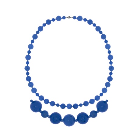 Бусы из серебра с бирюзой 8340276083-50
