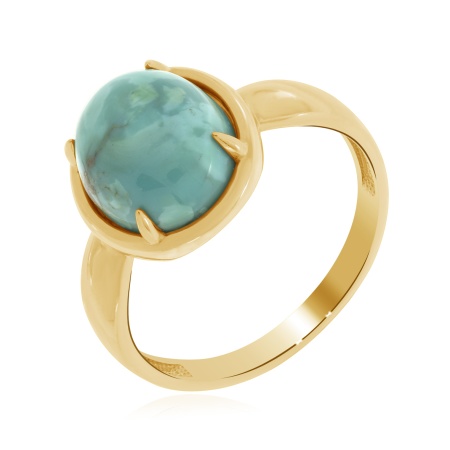 Купить кольцо из серебра с бирюзой в интернет-магазине KRASNOE