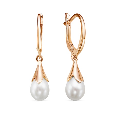 Серьги из золота Z2-10573 от KRASNOE, металл Золото, вставка 