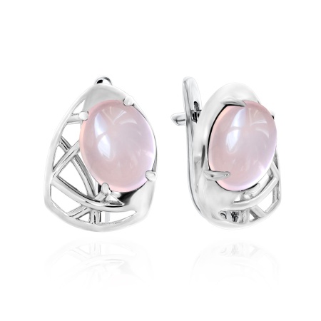 Серьги из серебра с кварцем 2340100988-30 от KRASNOE, металл Серебро, вставка Кварц