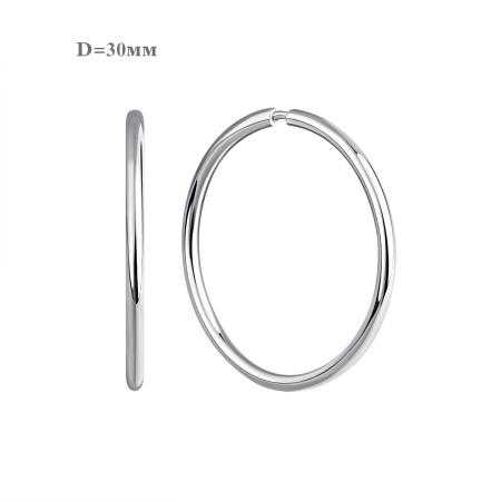 Серьги из серебра без вставок