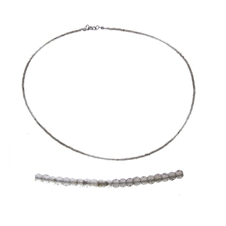 Бусы из серебра с топазами 8340106053-45