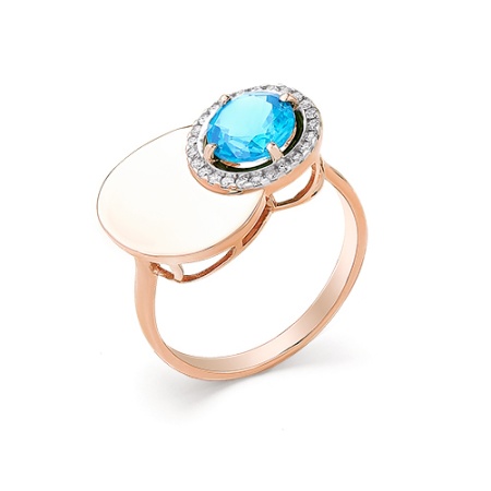 Купить кольцо из золота с топазом в интернет-магазине KRASNOE
