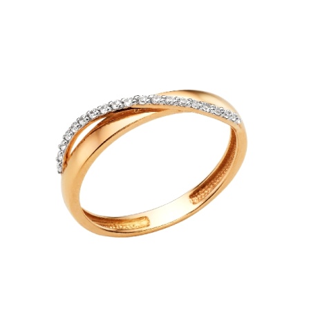 Купить кольцо из золота с фианитом в интернет-магазине KRASNOE