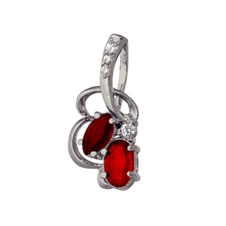 Купить подвески из серебра с корундом