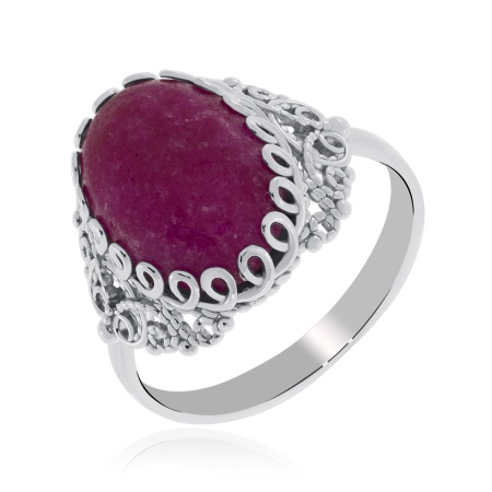 Кольцо из серебра с агатом со скидкой