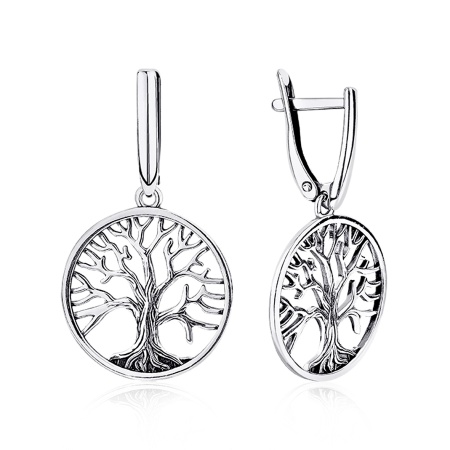 Серьги из серебра без вставок