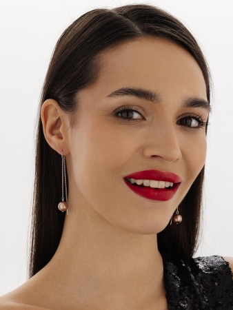 2340240710-6-43 Серьги (Ag 925) 2340240710-6-43 от KRASNOE, металл Серебро, вставка Жемчуг Имитация