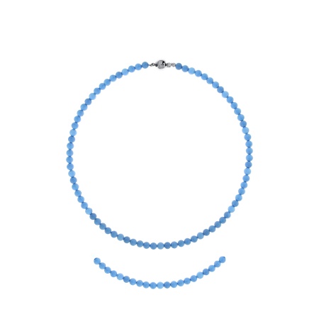 Колье из серебра с говлитами 8340276102-45